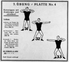 Schallplatte zur Zimmergymnastik