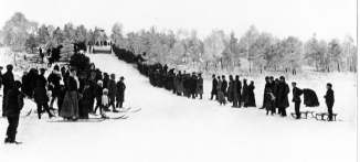 Skispringen am Geiersberg, 1911